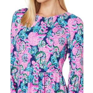 Lilly Pulitzer Auralia  Dress Medium Shroom with a view